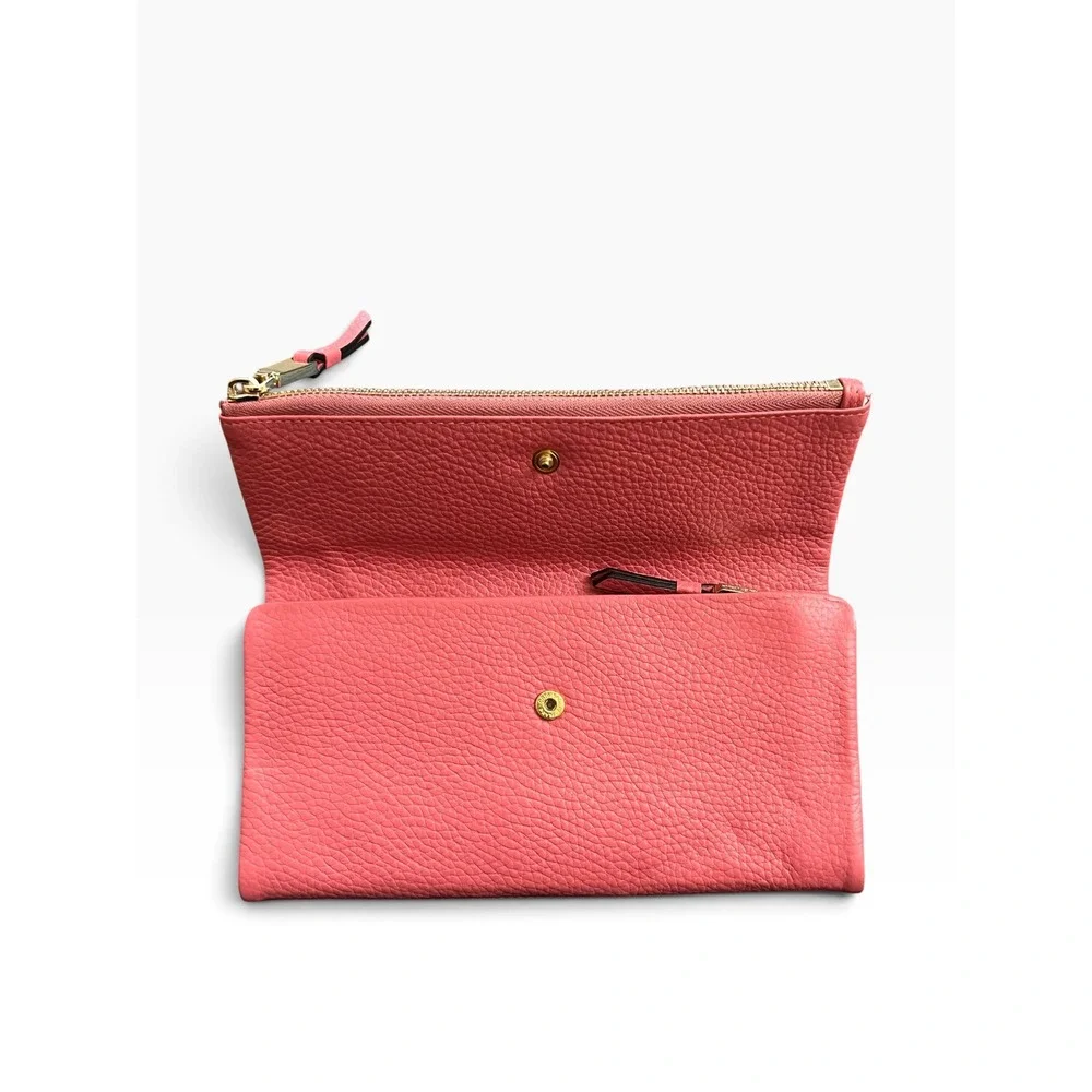 Radley London Coleman Street Large Flapover Matinee Wallet Pink Leather